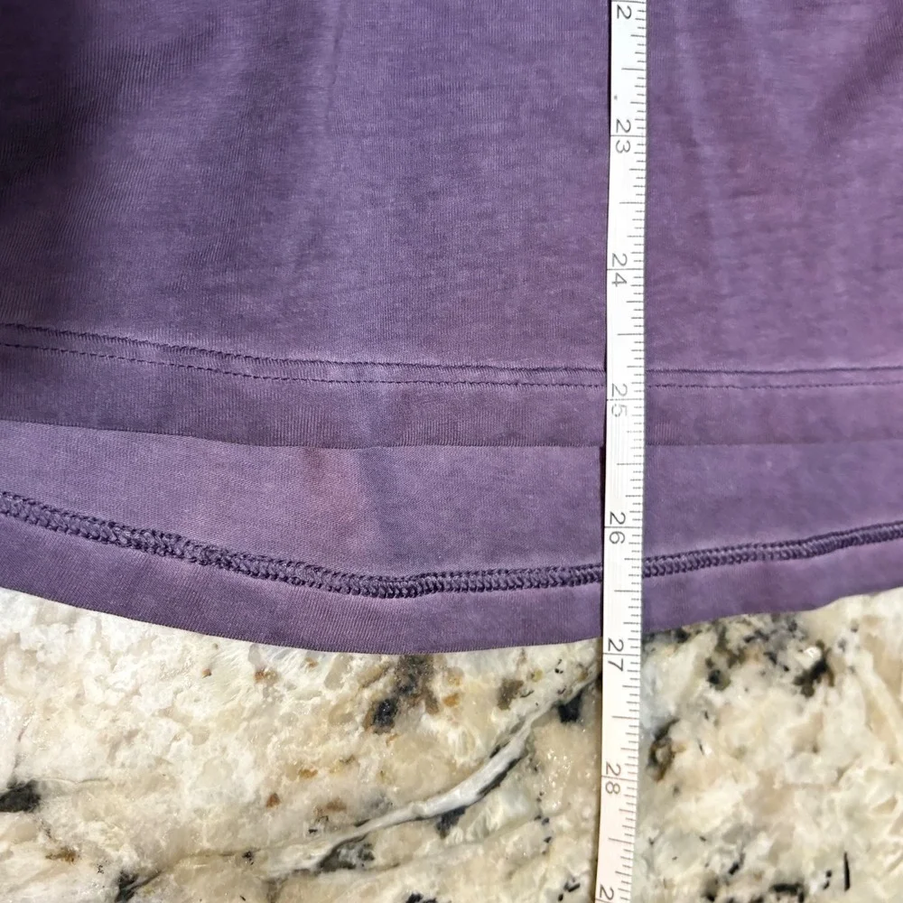 Lululemon Emerald Long Sleeve *Fade Washed Purple Ink Size 8 - Picture 9 of 9